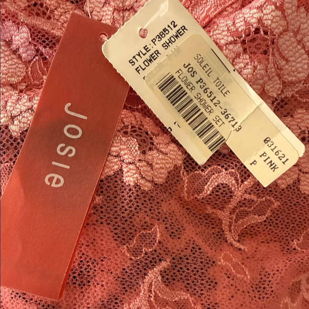 Anthropologie Josie Flower Shower Allocer Bralette and Short Set - Pink - Picture 2 of 6